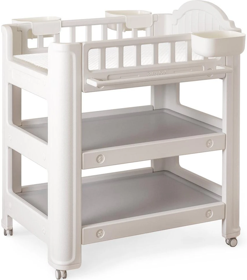 Столик пеленальний з матрациком Mealux Betty (KD-E052 Grey / White + mattres)